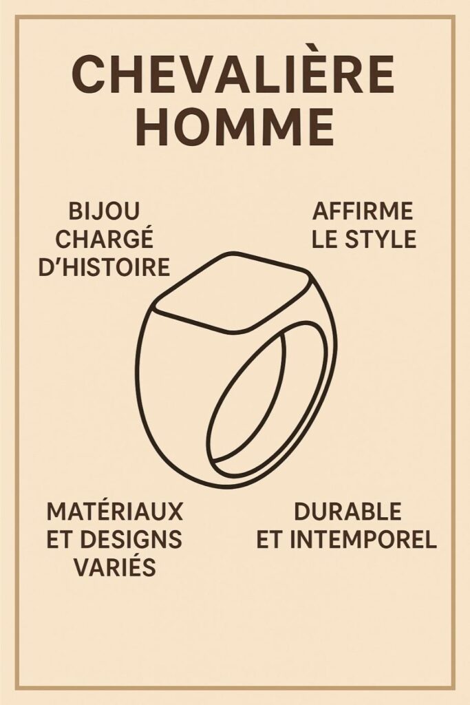 chevaliere homme bijou